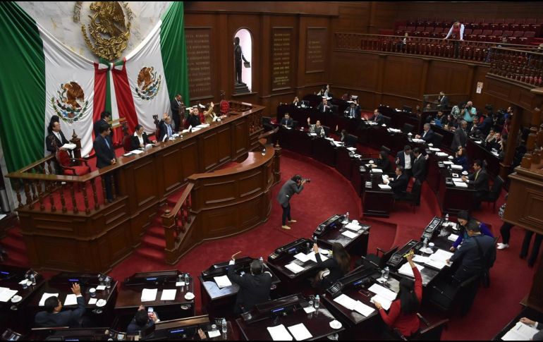 Los diputados de Michoacán aprobaron el Ejercicio Fiscal 2018. FACEBOOK/Congreso del Estado de Michoacán