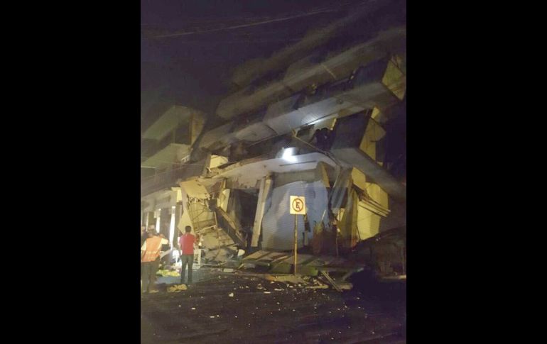 MATÍAS ROMERO, OAXACA (08/SEP/2017).- Un hotel presenta daños tras el sismo. TWITTER@CEPCO_GobOax