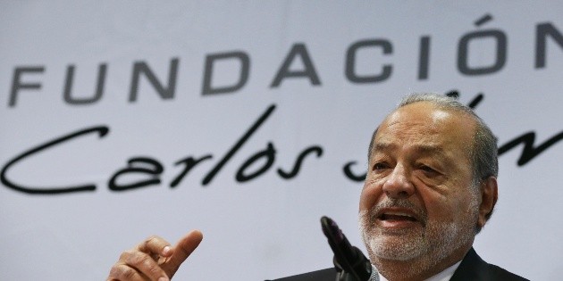 Fortuna de Slim aument&oacute; 12 mil 500 MDD este a&ntilde;o