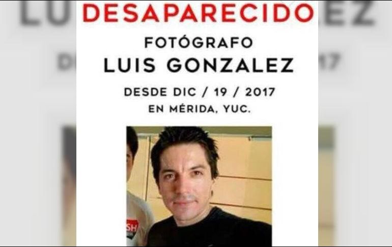 Luis González Contreras había sido reportado como desaparecido desde el pasado 19 de diciembre. FACEBOOK / Lucy Robles