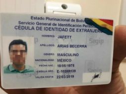 El capo vivió en Bolivia bajo el nombre de Jofett Arias Becerra. Su permiso de residencia tenía vigencia de dos años. TWITTER/@mzuppy