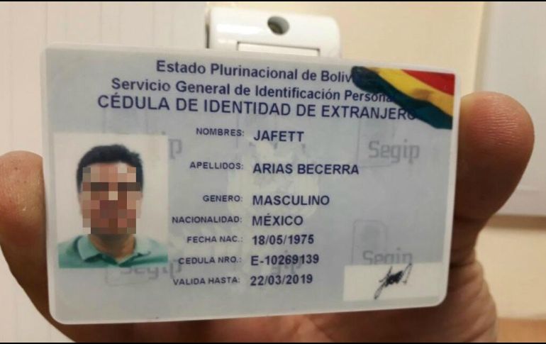 El capo vivió en Bolivia bajo el nombre de Jofett Arias Becerra. Su permiso de residencia tenía vigencia de dos años. TWITTER/@mzuppy
