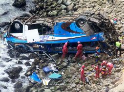 Fueron trasladados a hospitales, seis sobrevivientes heridos de gravedad. AFP