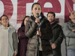 Sheinbaum resaltó que a pesar de que se inventan eventos para negarle espacios para hacer campaña, la gente sigue confiando en Morena. TWITTER/ @Claudiashein