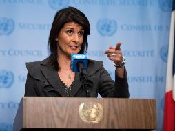 Nikki Haley, la embajadora de Estados Unidos en la ONU, dijo que el Consejo de Seguridad debe atender el caso. AFP/D. Angerer