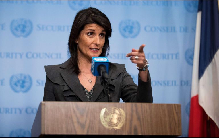 Nikki Haley, la embajadora de Estados Unidos en la ONU, dijo que el Consejo de Seguridad debe atender el caso. AFP/D. Angerer