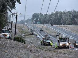 La última vez que se registró el fenómeno en el ''estado del Sol'' fue en 1989; en redes sociales, los habitantes publican imágenes del singular evento. AP /