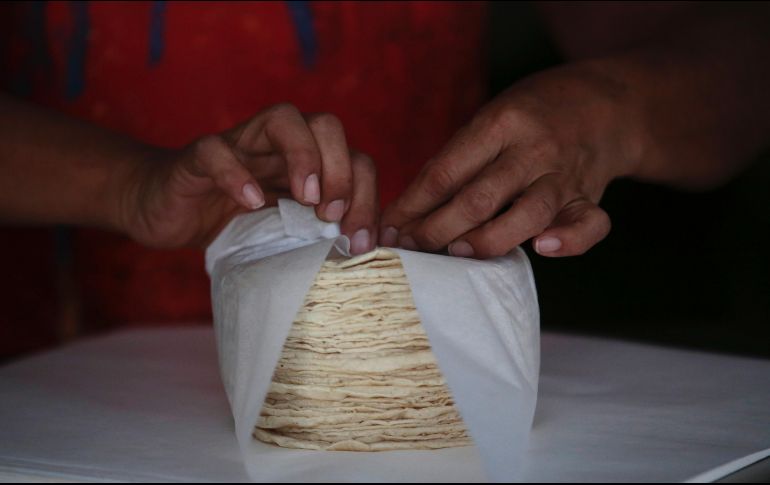 La media de los precios de la tortilla se ubica entre los 13.06 pesos por kilo, aunque puede ser más alto en algunos estados que en otros. EL INFORMADOR / F. Atilano