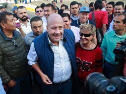 “Nos tienen miedo porque nosotros no les tenemos miedo”, dijo Alfaro en el evento ante militantes y simpatizantes. EL INFORMADOR / M. Vargas