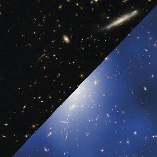 La NASA muestra cúmulo de galaxias con masa de dos mil billones de soles