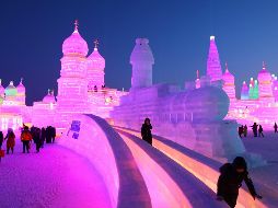 Fotogalería: Esculturas de hielo inundan festival de Harbin