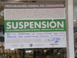 En Nuevo León y Guanajuato se colocaron tres sellos de suspensión, mientras que en Jalisco solo se inmovilizaron algunos productos. NTX/ ARCHIVO
