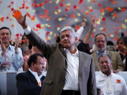 De gira por Veracruz, el precandidato dijo que no se subirá al avión presidencial pues sería una ofensa para el pueblo. NTX/ ARCHIVO