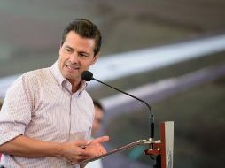 El Presidente Peña Nieto durante la entrega del Macrolibramiento de Guadalajara. TWITTER@PresidenciaMX