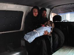 Los desplazados se dirigen hacia el centro y el norte de Idleb, lejos de la hostilidades. AFP/H. Al-Ajweh