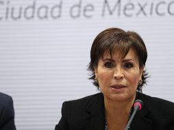 Rosario Robles detalló que en Oaxaca a la fecha hay siete mil 336 casas que registran algún grado de reconstrucción. SUN / J. Reyes