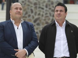 El ahora precandidato, Enrique Alfaro (izq) y el gobernador Aristóteles Sandoval (der) viven una nueva confrontación por motivos políticos. EL INFORMADOR / Archivo