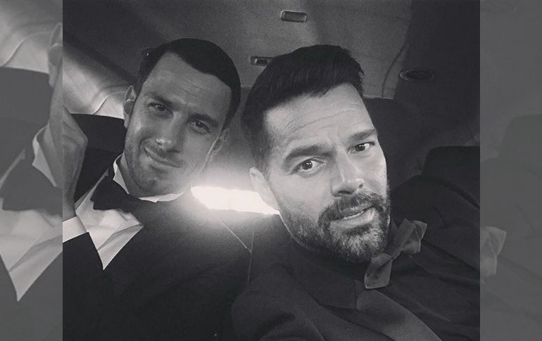 Ricky Martin acudió a la entrega de los Globos de Oro con Yosef. INSTAGRAM / ricky_martin