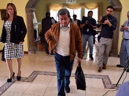 Pablo Beltrán, jefe negociador de ELN, exigió que se restablezcan las conversaciones. AFP/R. Buendía
