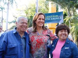 Zavala asistió al parque de Santa Lucía en el Centro Histórico de Mérida. TWITTER/@Mzavalagc