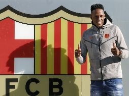 El Barça es ''un equipo muy sólido, muy compacto, tiene mucho el balón, es el mejor equipo del mundo, y estoy agradecido con Dios por tenerlos al lado ahora'', dijo Mina. EFE / A. Dalmau