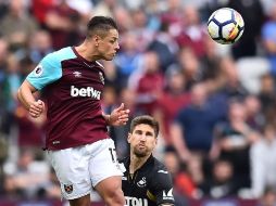 Moyes destacó la capacidad de definición del mexicano (I). AFP/ARCHIVO