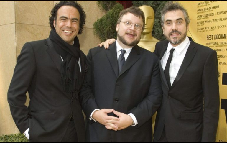 Alejandro González Iñárritu, Guillermo Del Toro y Alfonso Cuarón, los directores mexicanos más sobresalientes a nivel mundial. NOTIMEX/ARCHIVO