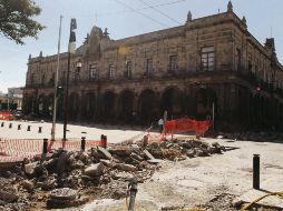 Trabajos. Las obras durarán hasta el próximo 27 de enero. EL INFORMADOR/G. Gallo