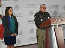 Germán Eliécer era buscado por haber cometido múltiples homicidios, detalla en rueda de prensa el titular del INM. NTX / ESPECIAL