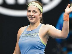 Avante. Jelena Ostapenko se sobrepuso a un 1-4 adverso en el segundo set. AFP/G. Wood