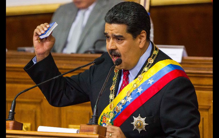 Maduro expresó su deseo de medirse en las urnas con la oposición en las elecciones presidenciales que por mandato constitucional deben realizarse este año. EFE / C. Hernández