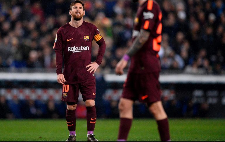 Messi erró desde los 11 pasos al minuto 63. AFP/J. Lago