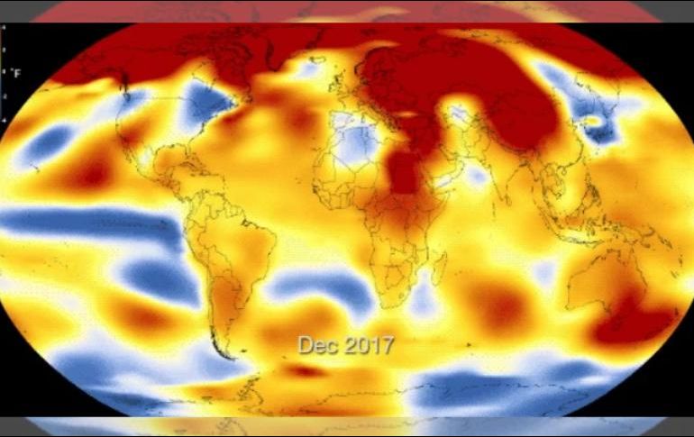 La NASA señaló que la tendencia del calentamiento global continúa a la alza. TWITTER / @NASAGISS