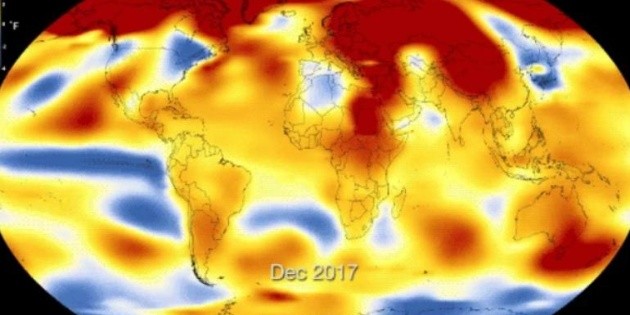2017 fue el segundo a&ntilde;o m&aacute;s caluroso de la historia NASA