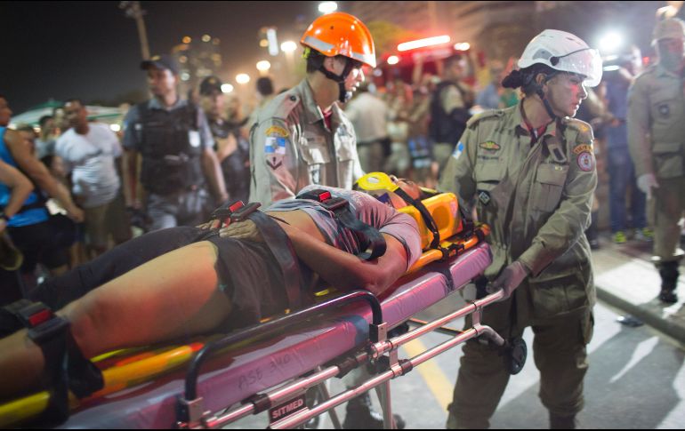 Los heridos fueron trasladados de inmediato a distintos centros sanitarios con lesiones de diversa consideración. AP / S. Izquierdo