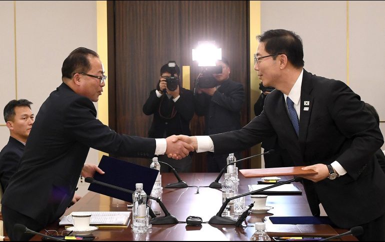 Pyongyang y Seúl han mantenido varias rondas de reuniones para acordar los detalles de la asistencia del Norte a los JJOO. EFE / Ministerio de Unificación de Corea del Sur