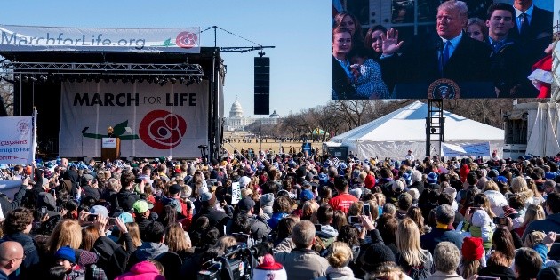Trump asegura proteger "la vida y la familia"