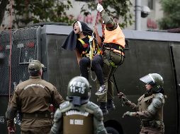 A las manifestaciones se sumaron las protestas realizadas por el Frente de Trabajadores y Trabajadoras por el Socialismo.  AP/ ARCHIVO