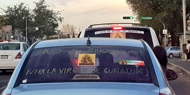 Realizan caravana contra Sincretismo