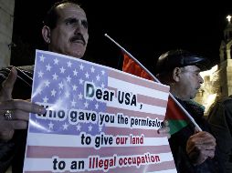 Con la llegada de Pence las protestas de simpatizantes palestinos no se han detenido y prometen continuar los próximos días. AFP/M. AL SHAER