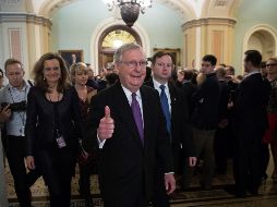 Los republicanos exigen que los demócratas incluyan en el nuevo acuerdo presupuestario fondos para la construcción del muro fronterizo en México. EFE / S. Thew