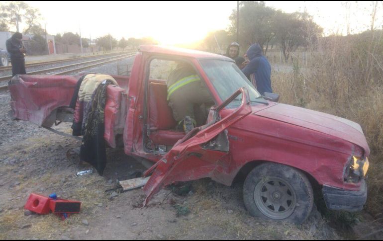 Este es el cuarto accidente en que está involucrado el tren que se registra en una semana en Jalisco. ESPECIAL / UEPCBJ