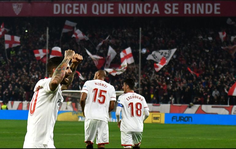 ''Hemos jugado el partido perfecto'', dice el tecnico del Sevilla, Vincenzo Montella. AFP/C. Quicler