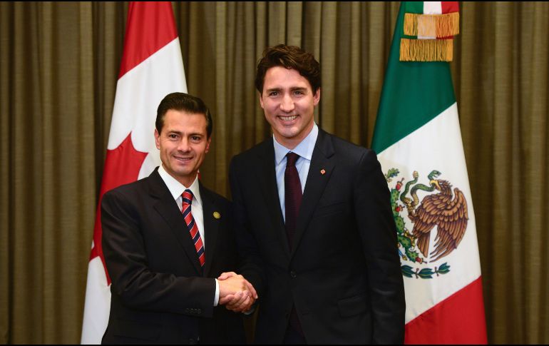 Luego de una conversación telefónica, Peña y Trudeau señalaron que tras ser signado, será enviado al Legislativo de ambas naciones para su ratificación. AP / ARCHIVO