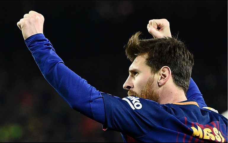 Messi es el máximo anotador en la historia del club culé. AFP/L. Gene