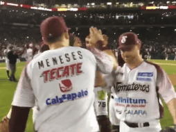 En la octava entrada Wilkins empujó a Joey Meneses para el 5-3 definitivo. FACEBOOK/clubtomateros