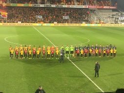 El club de Mouscron se coloca momentáneamente en la décima posición de la Liga belga. TWITTER/@ExcelMouscron