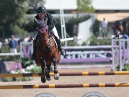 Rodrigo Lambre conquistó la Copa Banorte con obstáculos a 1.40 metros de altura a lomos de “Chacciama”. EL INFORMADOR/F. Atilano