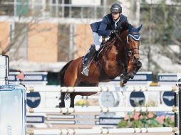 El binomio conformado por Luis Alejandro Plascencia y “Davinci” brilló en el Longines Grand Prix, prueba que se celebró con obstáculos a 1.60 metros de altura. EL INFORMADOR/F. Atilano