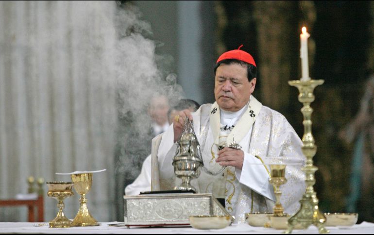 El arzobispo primado de México, dejará el cargo el próximo 5 de febrero y será sustituido por Carlos Aguiar Retes. SUN/ ARCHIVO